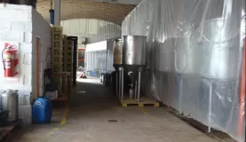 Cape Horn Brewery- getting a tour from the owner