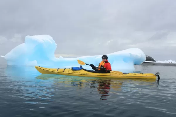 Blown away by the stunning colors of the ice at Pleneau Island