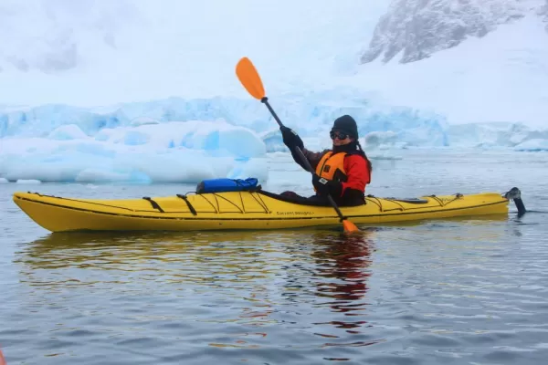 Beautiful day to kayak in Skorntorp Cove