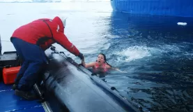 Polar Plunge: Get me out of here!