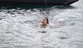 Polar Plunge: And still swimming. Almost there!