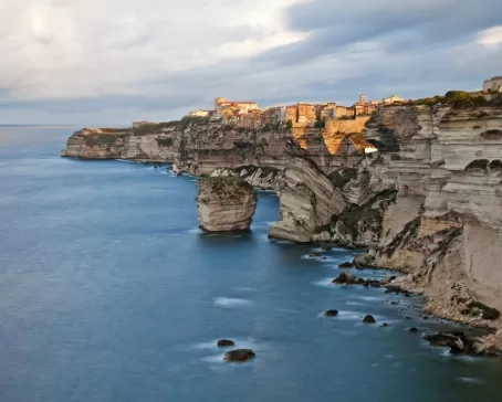 The city of Bonifacio is built on stunning seaside cliffs along the riviera