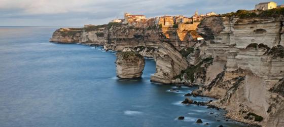 The city of Bonifacio is built on stunning seaside cliffs along the riviera