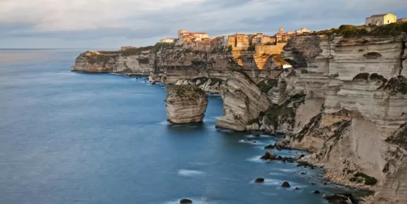 The city of Bonifacio is built on stunning seaside cliffs along the riviera