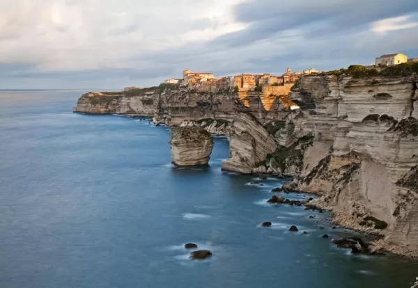 The city of Bonifacio is built on stunning seaside cliffs along the riviera