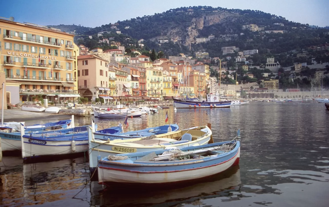 Charming port cities line the coves of the French Riviera