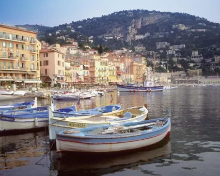 Charming port cities line the coves of the French Riviera