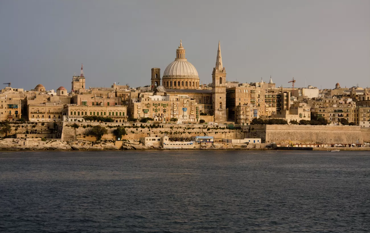 The impressive city of Valletta, Malta