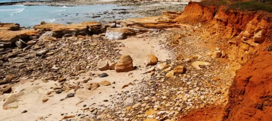 The unusual red color of Broome, Australia