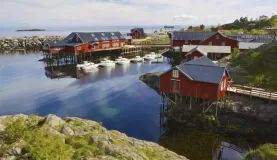 Quaint fishing village in Norway