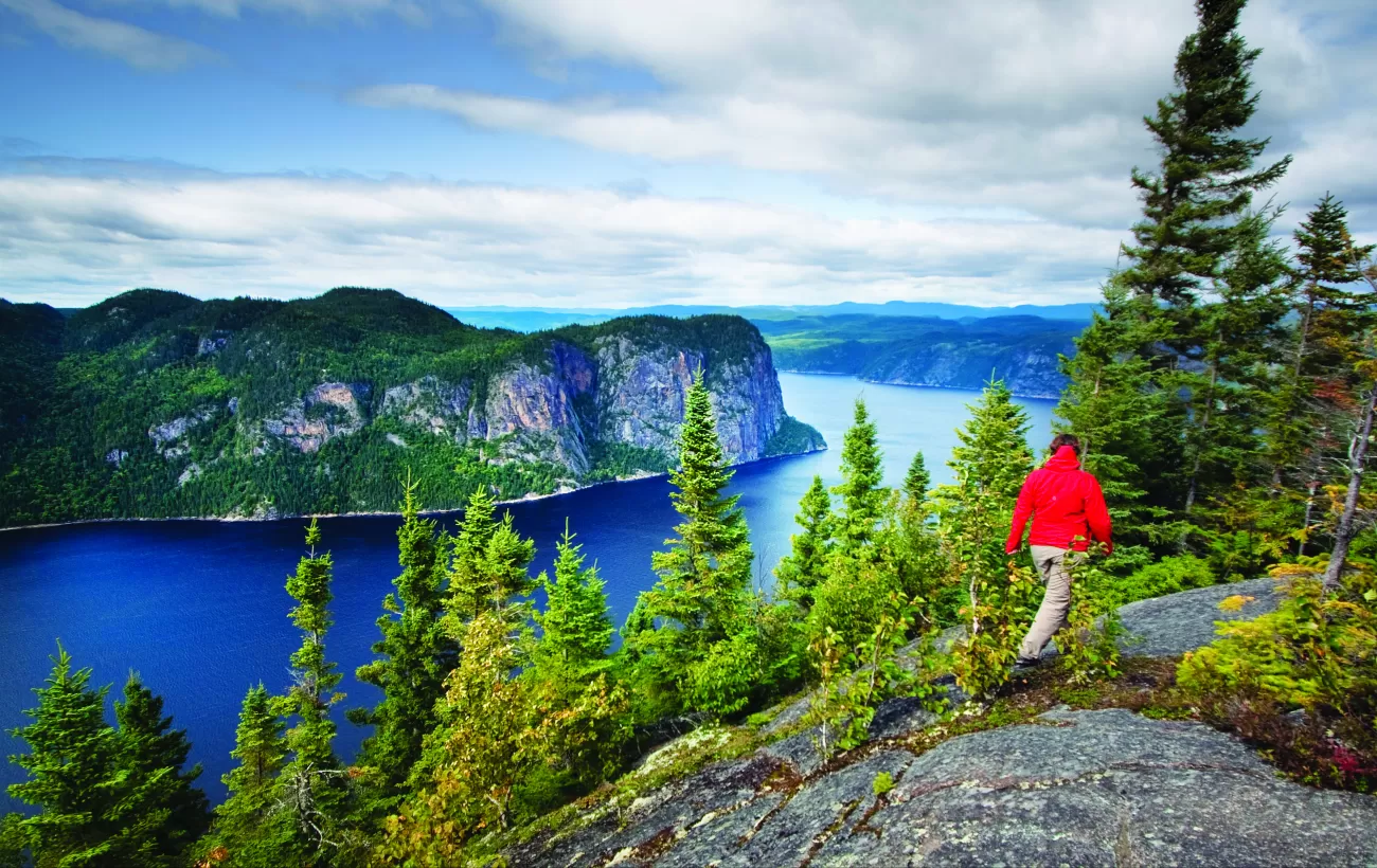 Hiking in the Saguenay Fjord