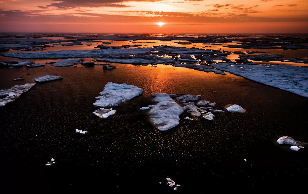 A sunset over Siberia