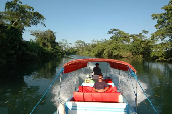 Enjoy a scenic boat ride up Rio Dulce