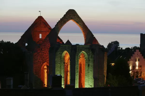Medieval ruin of St. Katarina in Visby