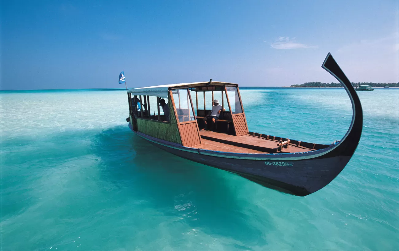 Boat in the Maldives