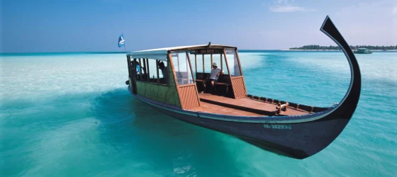 Boat in the Maldives