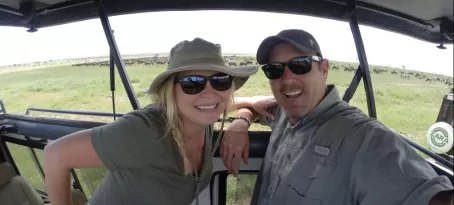 Nik & Dusty on safari