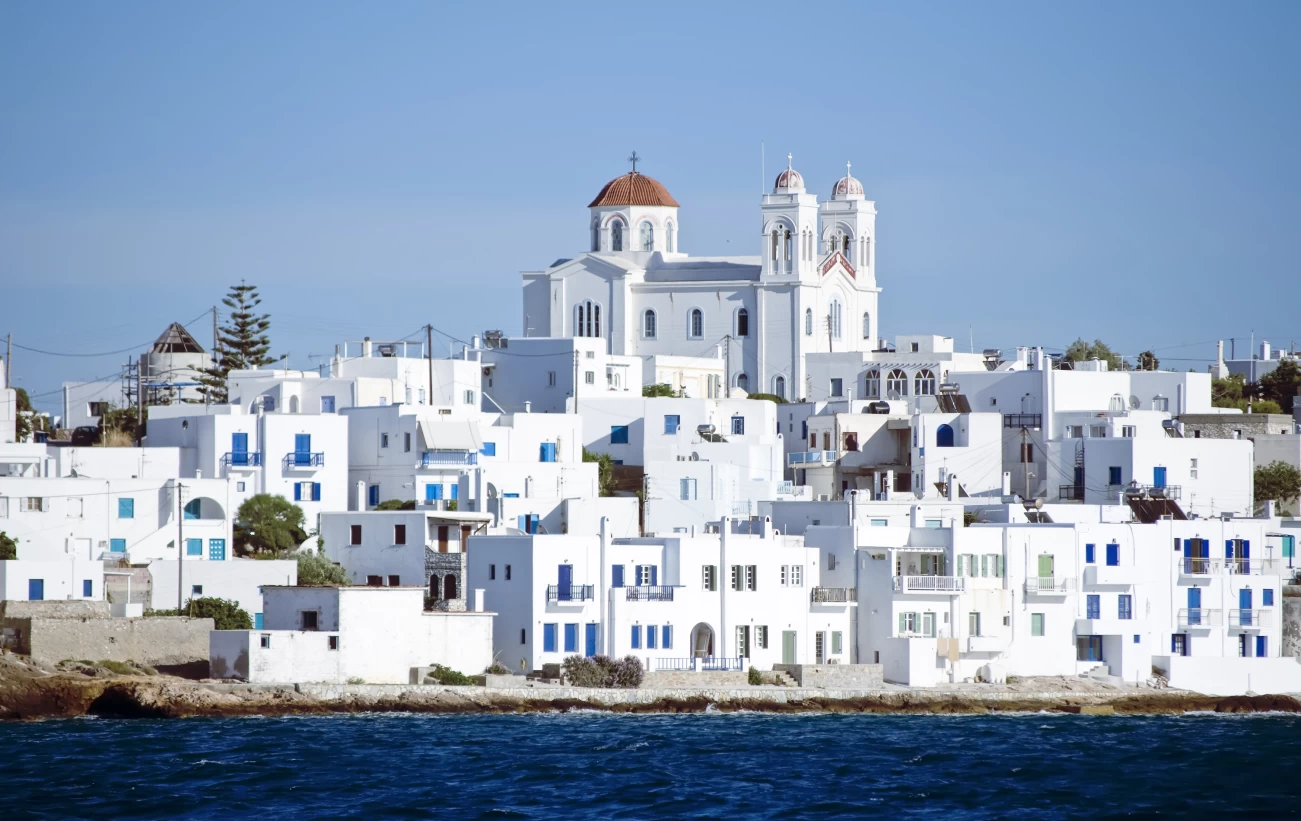 White buildings on the Island Of Paros