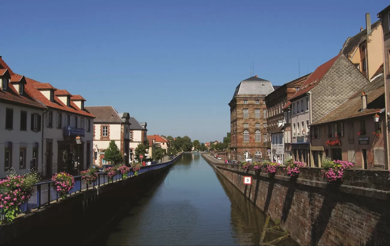Pristine towns line the canals of France