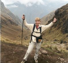 Kathy conquers Dead Womans Pass