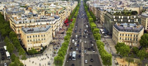 Wander the stretching Champs de Elysees as you tour Paris