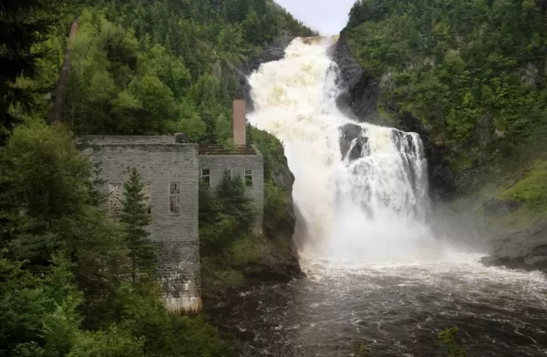Val-Jalbert Waterfalls in Saguenay