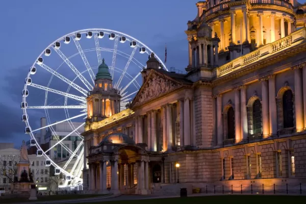 Belfast City Hall and Ferris Wheel