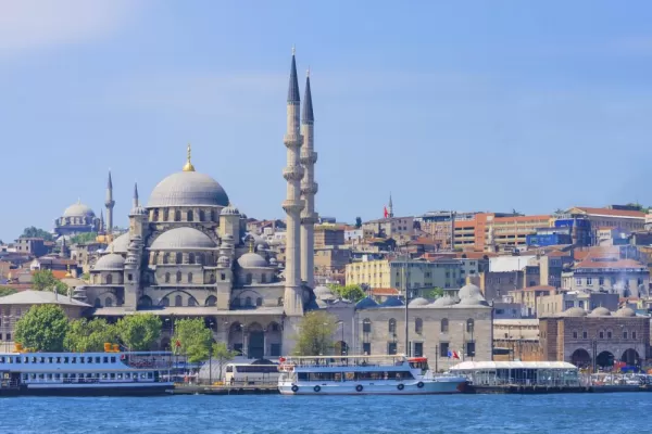 Istanbul shoreline and ships