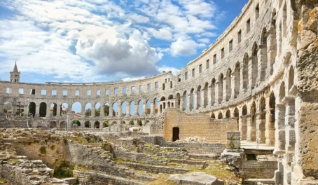 Roman amphitheatre in Pula, Croatia