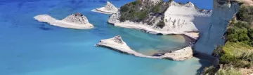 Cape Drastis at Corfu island in Greece