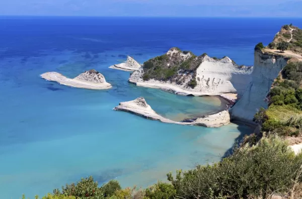 Cape Drastis at Corfu island in Greece