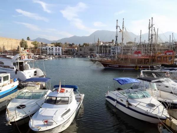 Boats in a Cyprus harbor