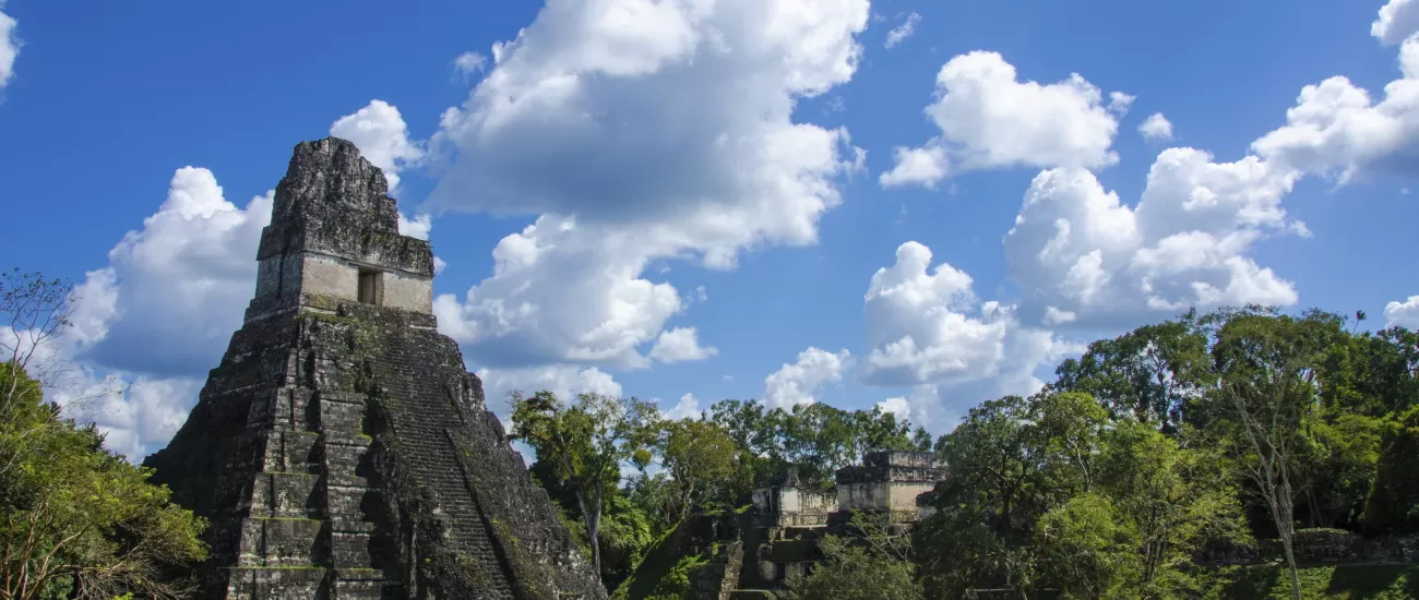 Tikal ruins of the Mayan people