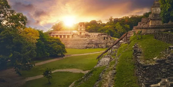 Pyramid of Inscriptions Palenque Ruins in Chiapas, Mexico