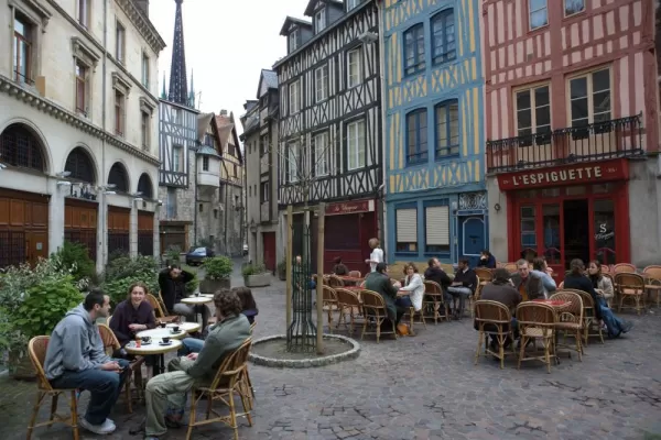 Wander the cobbled streets of France