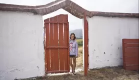 Exploring the grounds above Hacienda el Porvenier 
