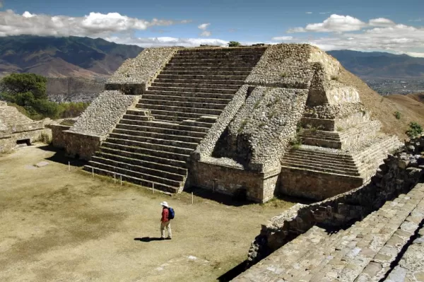 Monte Alban Mayan temple, Oaxaca