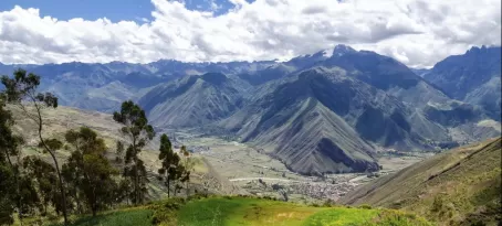 The scenic Peruvian Andes