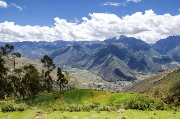 The scenic Peruvian Andes