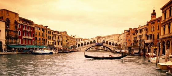The sprawling canals of Venice