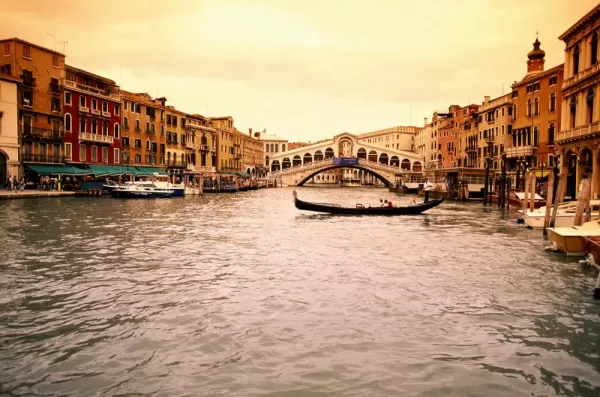 The sprawling canals of Venice