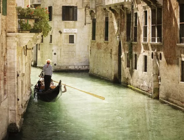 The sprawling canals of Venice