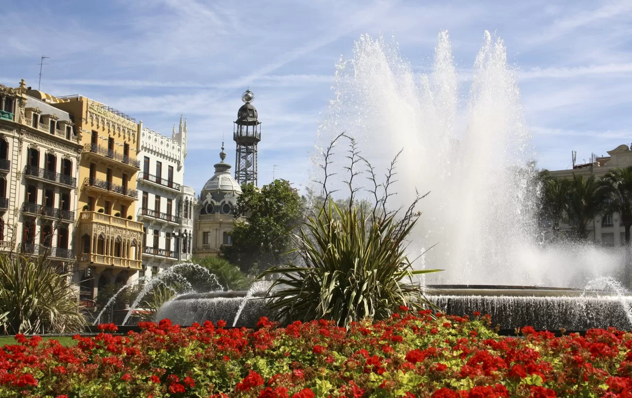 The fountain in Valencia