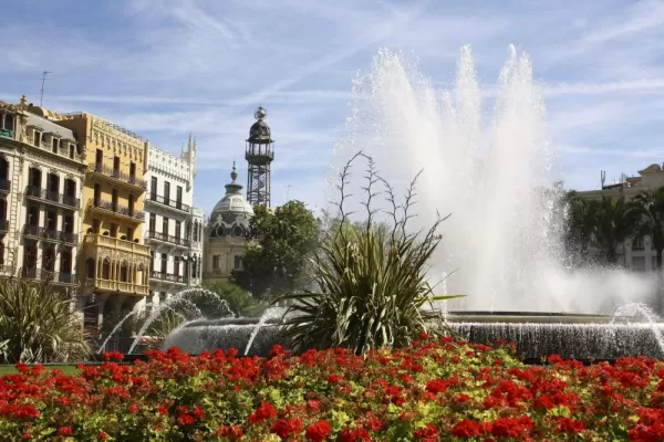 The fountain in Valencia