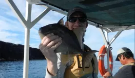 Hand line fishing in the Sea of Cortez