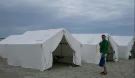 Our camp on Magdalena Island