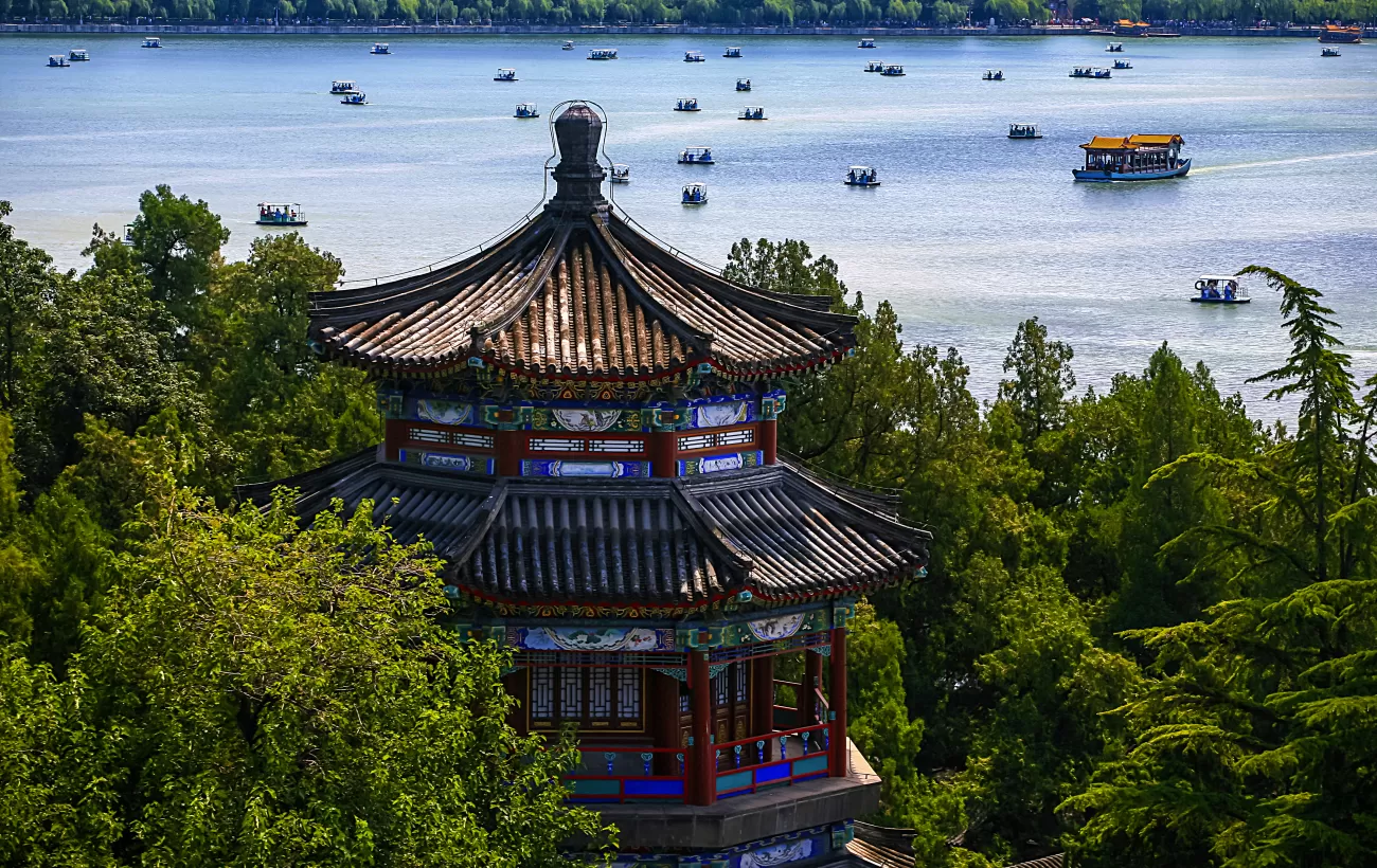 Aerial View of the Summer Palace in Beijing