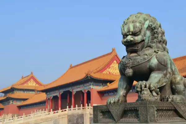 Statue in the Forbidden City, Beijing