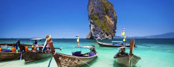 Boats on a Phuket beach
