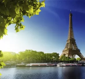 Eiffel Tower and the Seine River